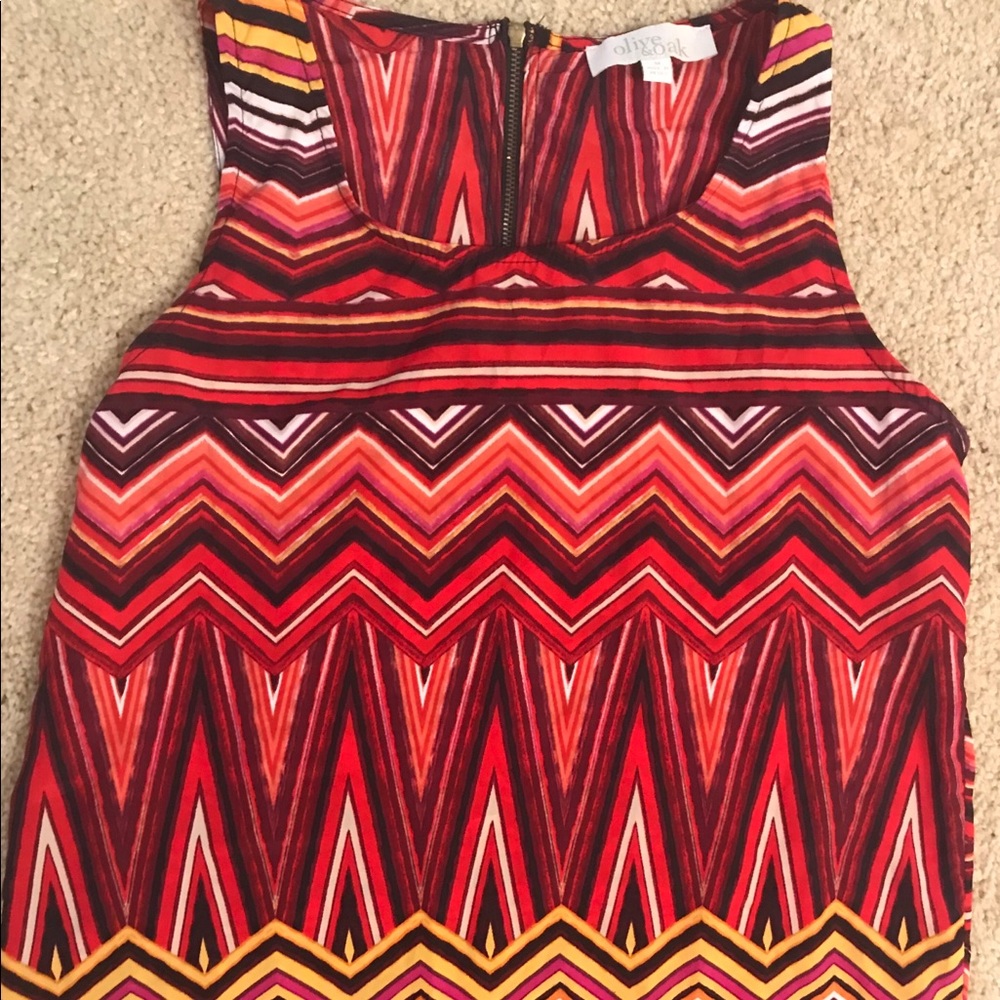 Olive & Oak M Chevron print blouse